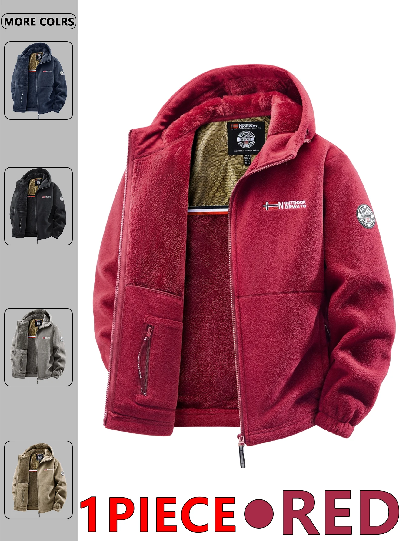 Men's Autumn and Winter Outdoor Hooded Jacket, Suitable for Daily Wear at Home, for Travel, Parties, Commuting, Outdoor Men's Autumn and Winter Outdoor Hooded Jacket, Suitable for Daily Wear at Home, for Travel, Parties, Commuting, Outdoor