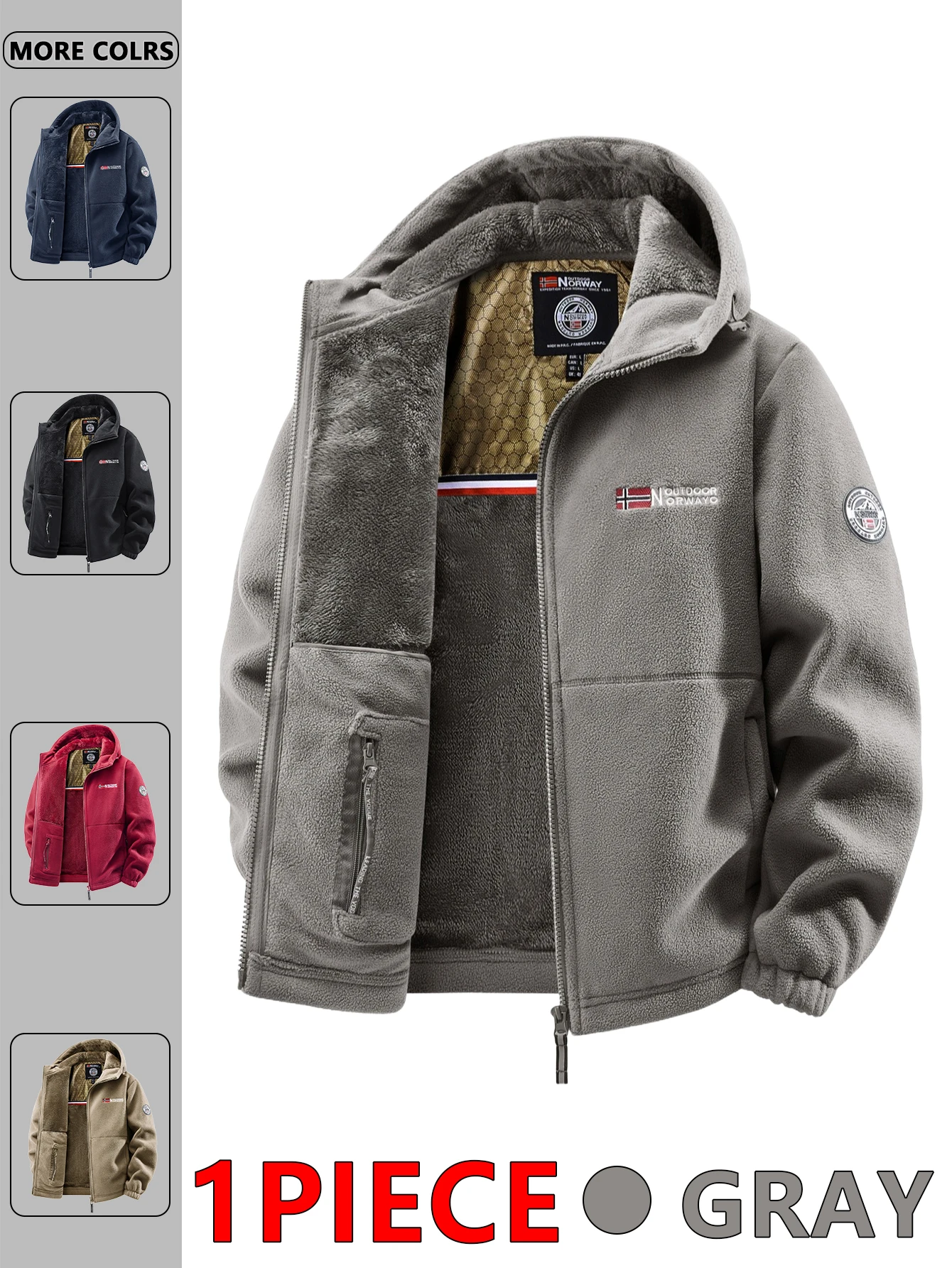 Men's Autumn and Winter Outdoor Hooded Jacket, Suitable for Daily Wear at Home, for Travel, Parties, Commuting, Outdoor Men's Autumn and Winter Outdoor Hooded Jacket, Suitable for Daily Wear at Home, for Travel, Parties, Commuting, Outdoor