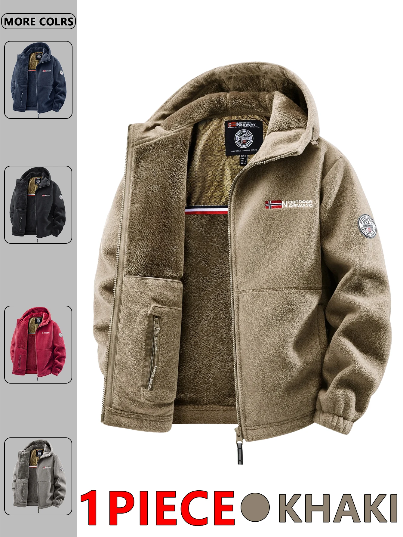 Men's Autumn and Winter Outdoor Hooded Jacket, Suitable for Daily Wear at Home, for Travel, Parties, Commuting, Outdoor Men's Autumn and Winter Outdoor Hooded Jacket, Suitable for Daily Wear at Home, for Travel, Parties, Commuting, Outdoor