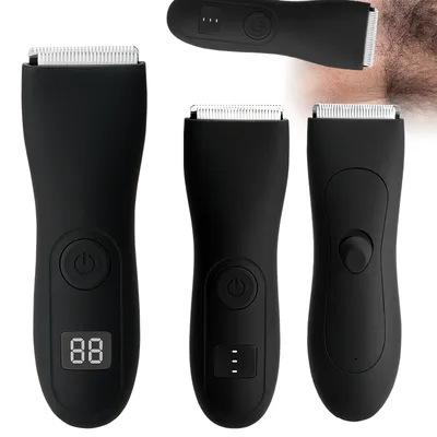 Mens Body Hair Trimmer for Men Balls Women Lady Shaver Hair Removal Bikini Trimmer Groin & Body Shaver Groomer Arm
