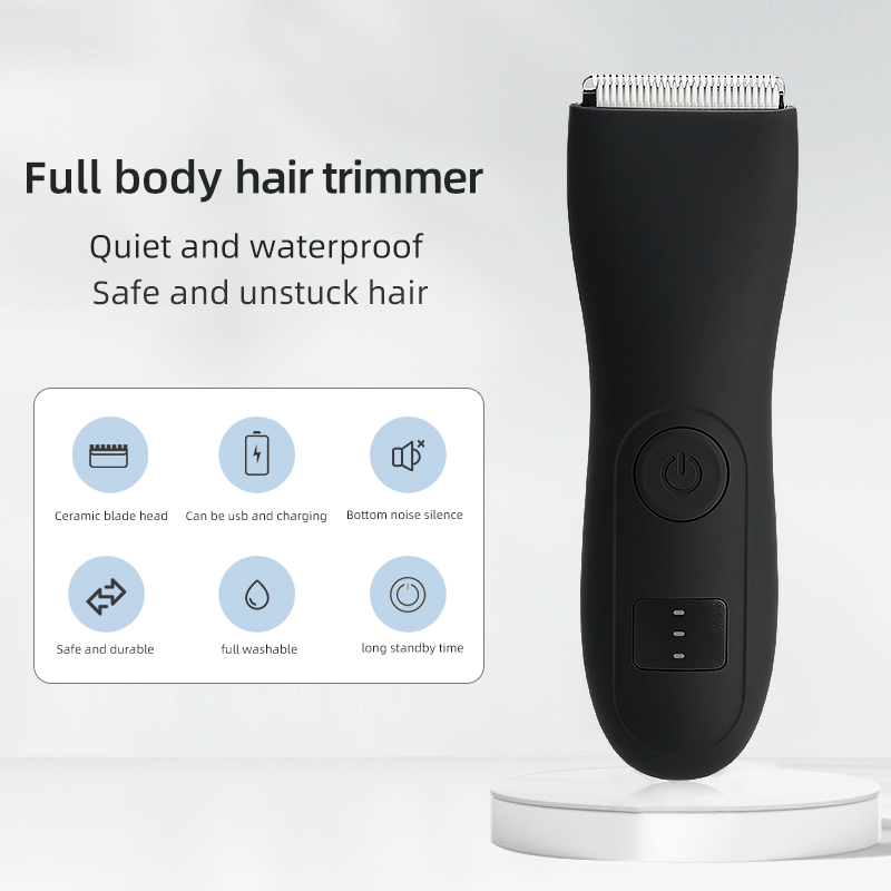 Mens Body Hair Trimmer for Men Balls Women Lady Shaver Hair Removal Bikini Trimmer Groin & Body Shaver Groomer Arm