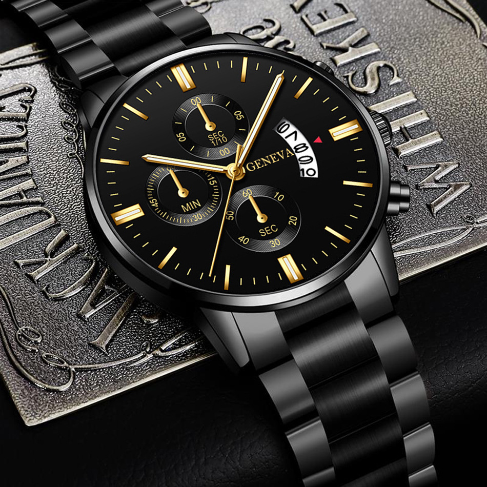 Men's Business Quartz Watch Fashion Fake Three-Eye Six-Pin Calendar Men's Watch Mesh Belt Men's Watch Watch Men's Business Quartz Watch Fashion Fake Three-Eye Six-Pin Calendar Men's Watch Mesh Belt Men's Watch Watch
