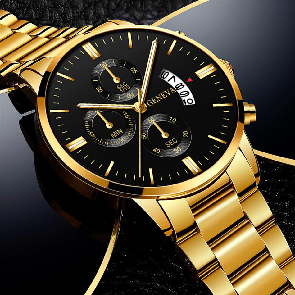 Men's Business Quartz Watch Fashion Fake Three-Eye Six-Pin Calendar Men's Watch Mesh Belt Men's Watch Watch Men's Business Quartz Watch Fashion Fake Three-Eye Six-Pin Calendar Men's Watch Mesh Belt Men's Watch Watch