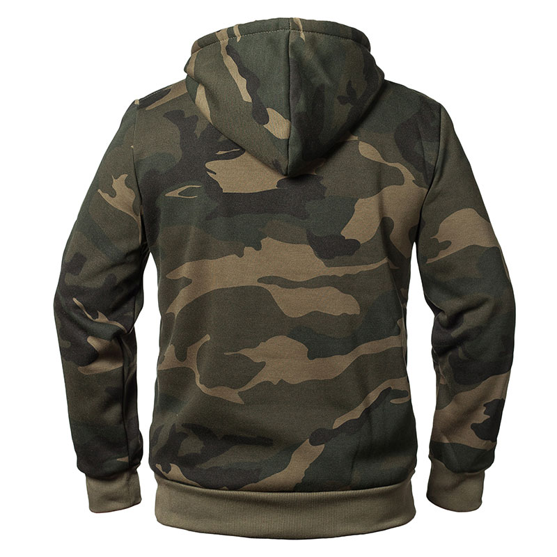 Mens Camouflage Sweatshirt with Kanga Pocket