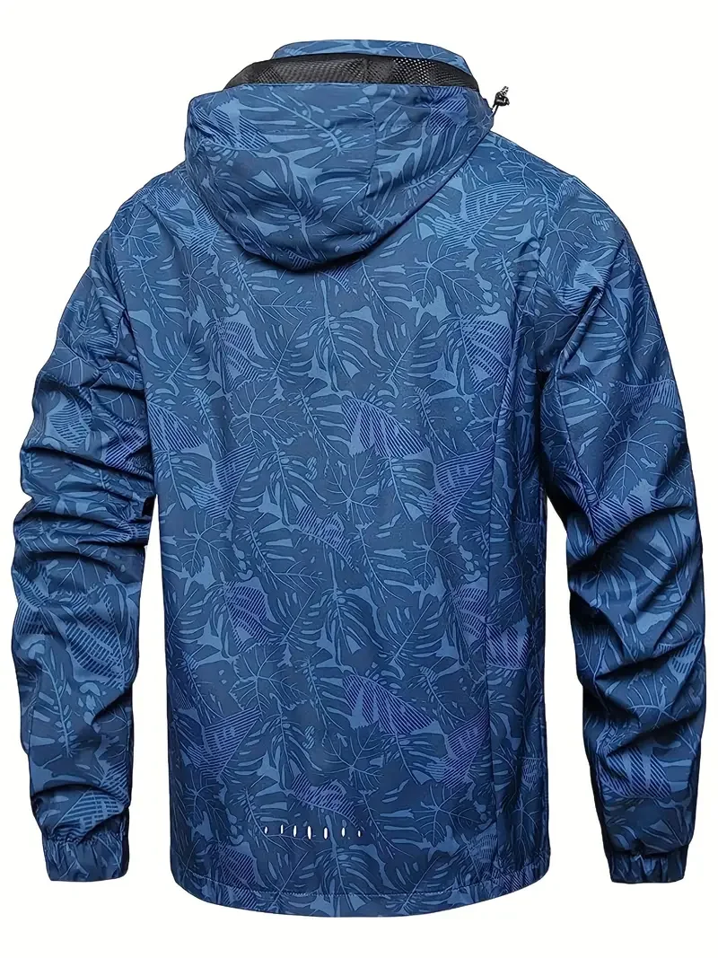 Men's Casual Waterproof Windbreaker Jacket Full Zip Up Hooded Shell Outdoor Hiking Coat For Autumn Plus Size Men's Casual Waterproof Windbreaker Jacket Full Zip Up Hooded Shell Outdoor Hiking Coat For Autumn Plus Size