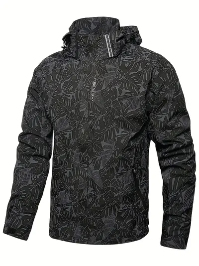 Men's Casual Waterproof Windbreaker Jacket Full Zip Up Hooded Shell Outdoor Hiking Coat For Autumn Plus Size Men's Casual Waterproof Windbreaker Jacket Full Zip Up Hooded Shell Outdoor Hiking Coat For Autumn Plus Size
