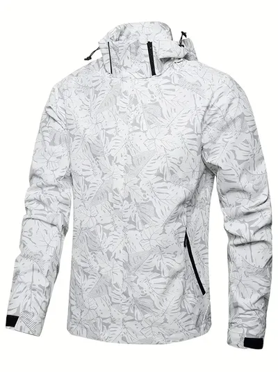 Men's Casual Waterproof Windbreaker Jacket Full Zip Up Hooded Shell Outdoor Hiking Coat For Autumn Plus Size Men's Casual Waterproof Windbreaker Jacket Full Zip Up Hooded Shell Outdoor Hiking Coat For Autumn Plus Size