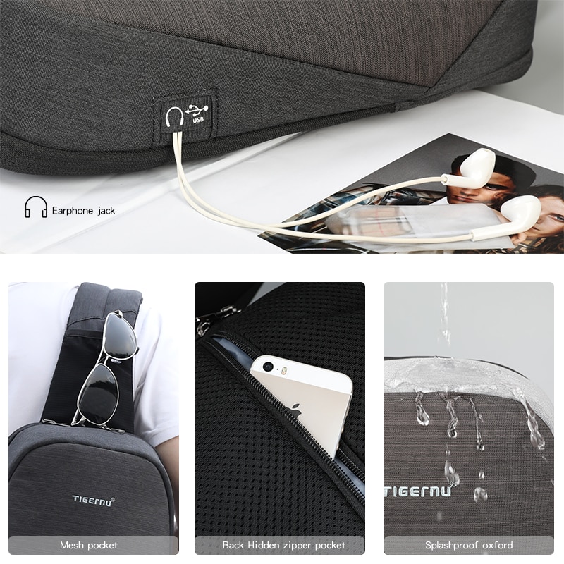 Mens Chest Bag Crossbody Bag Mens Chest Bag Crossbody Bag