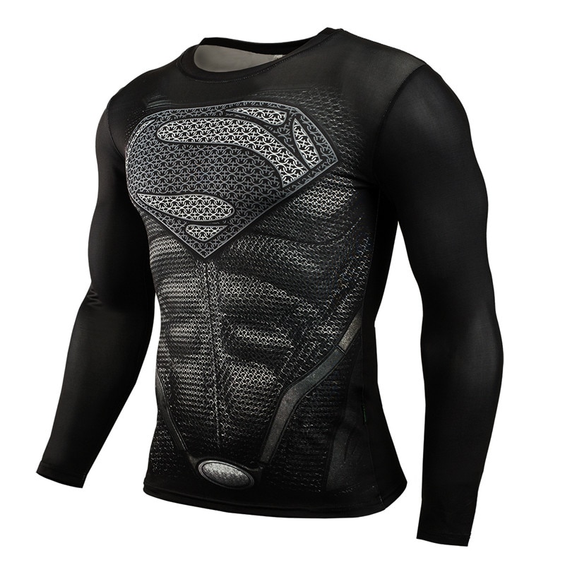 Mens Compression Shirt Superhero Design Mens Compression Shirt Superhero Design