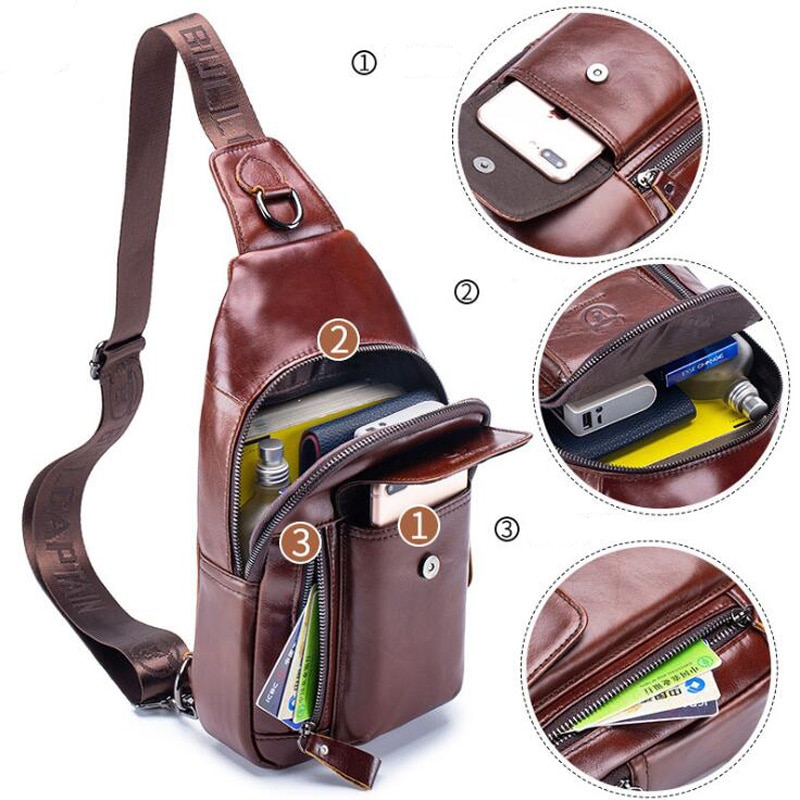 Mens Crossbody Bag Leather Handbag Mens Crossbody Bag Leather Handbag