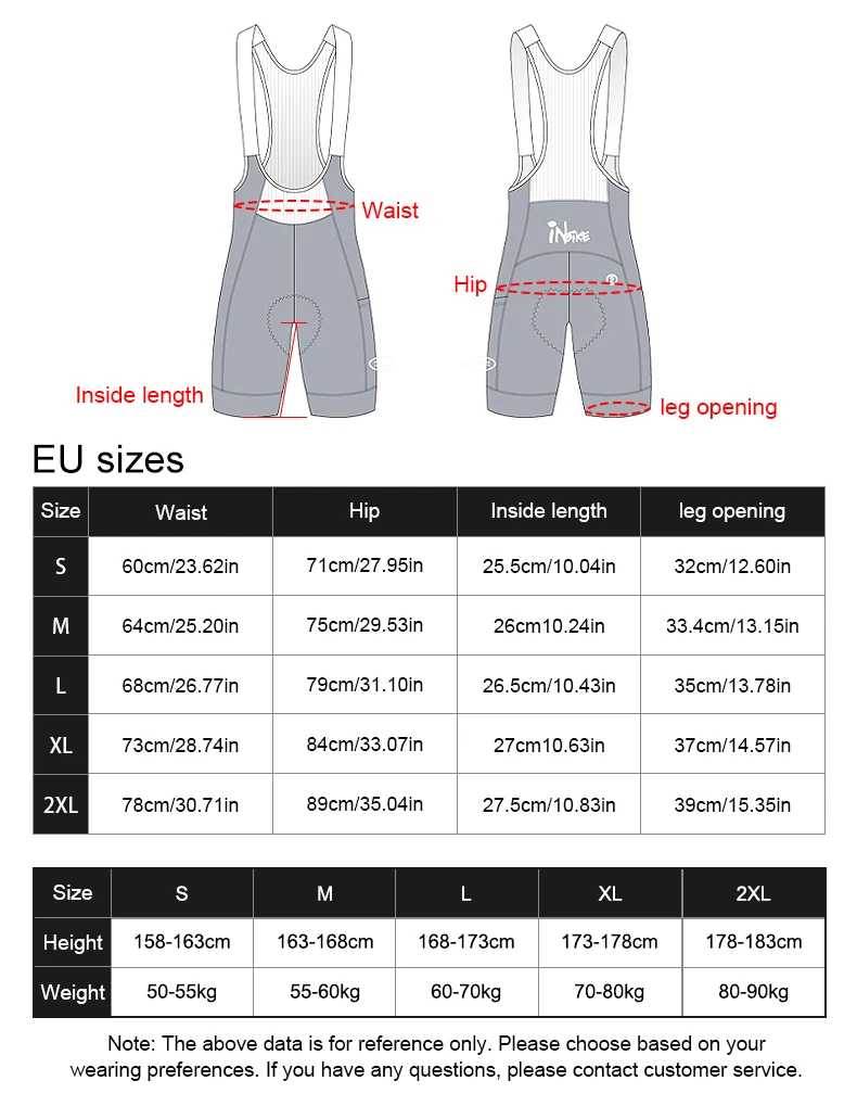 Men's Cycling Bib Shorts High-Waisted Breathable Biking Bicycle Bibs Pants MTB Cycling Clothing Man with Pockets