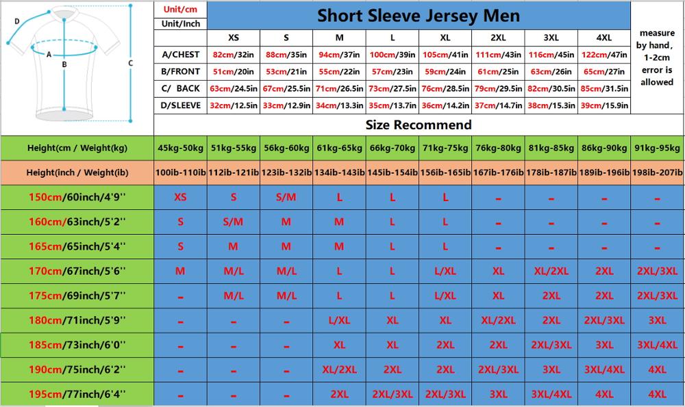 Mens Cycling Jersey Short Sleeve Bicycle Shirt