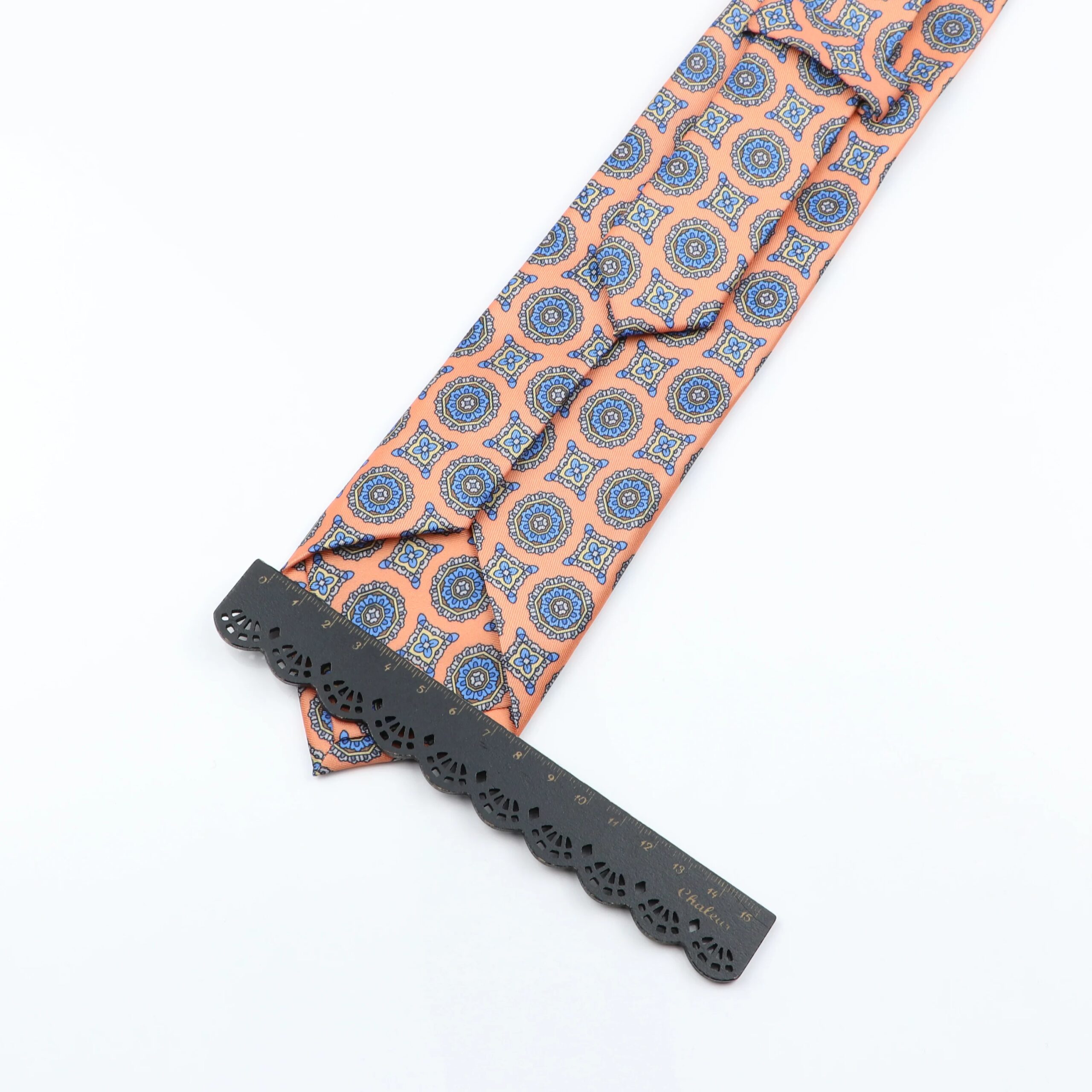 Men's Fashion Silk Tie 7.5cm Soft Novelty Necktie Blue Green Orange Color Ties For Men Dot Floral Bowtie Wedding