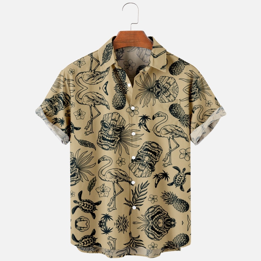 Men's Fashion Summer T Shirts Hawaiian 3d Print Cozy Casual One Button Shirts Short Sleeve Beach Oversized Shirts Men's Fashion Summer T Shirts Hawaiian 3d Print Cozy Casual One Button Shirts Short Sleeve Beach Oversized Shirts