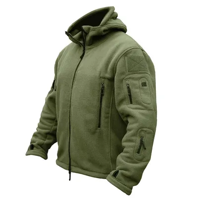 Mens Fleece Jacket Multi-Pockets Jacket Mens Fleece Jacket Multi-Pockets Jacket