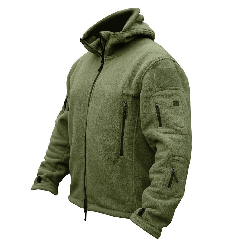 Mens Fleece Jacket Multi-Pockets Jacket Mens Fleece Jacket Multi-Pockets Jacket