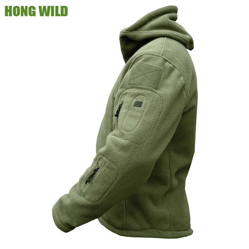 Mens Fleece Jacket Multi-Pockets Jacket Mens Fleece Jacket Multi-Pockets Jacket