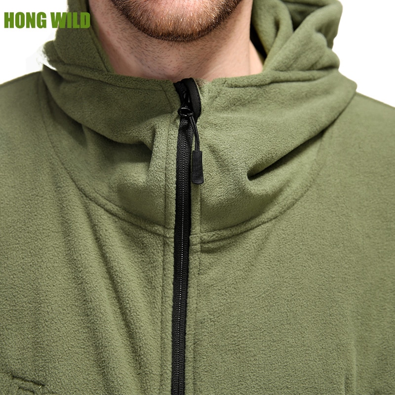 Mens Fleece Jacket Multi-Pockets Jacket Mens Fleece Jacket Multi-Pockets Jacket