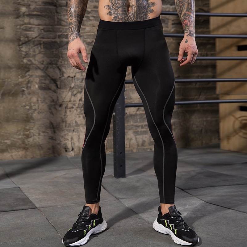 Mens Gym Leggings Tight Sports Pants