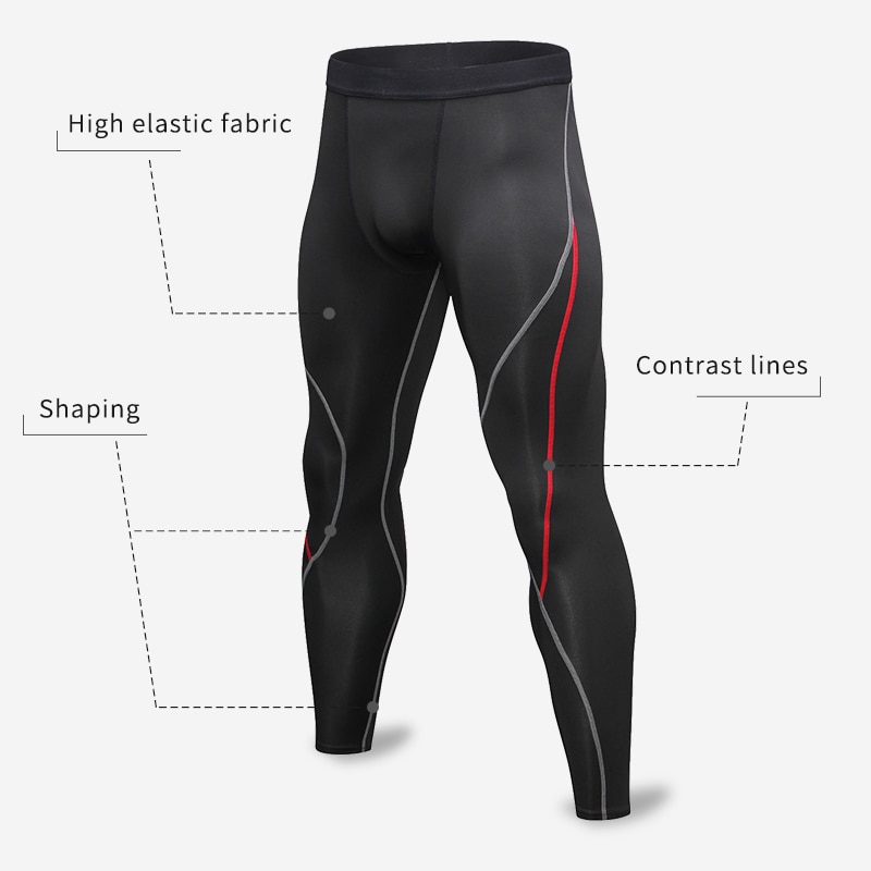 Mens Gym Leggings Tight Sports Pants