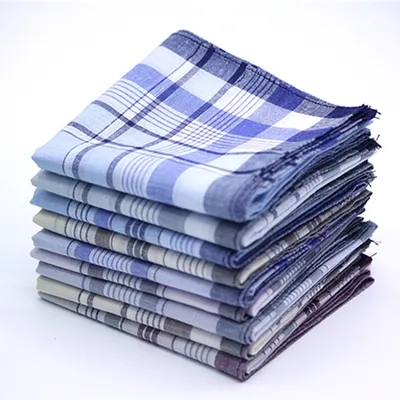 Mens Handkerchief Plaid Design (Set of 5)