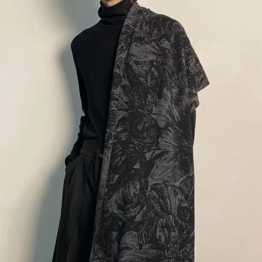 Mens Japanese Style Dark Wind Warm Long Imitation Cashmere Scarf Scarf Multi-Purpose Shawl Mens Japanese Style Dark Wind Warm Long Imitation Cashmere Scarf Scarf Multi-Purpose Shawl