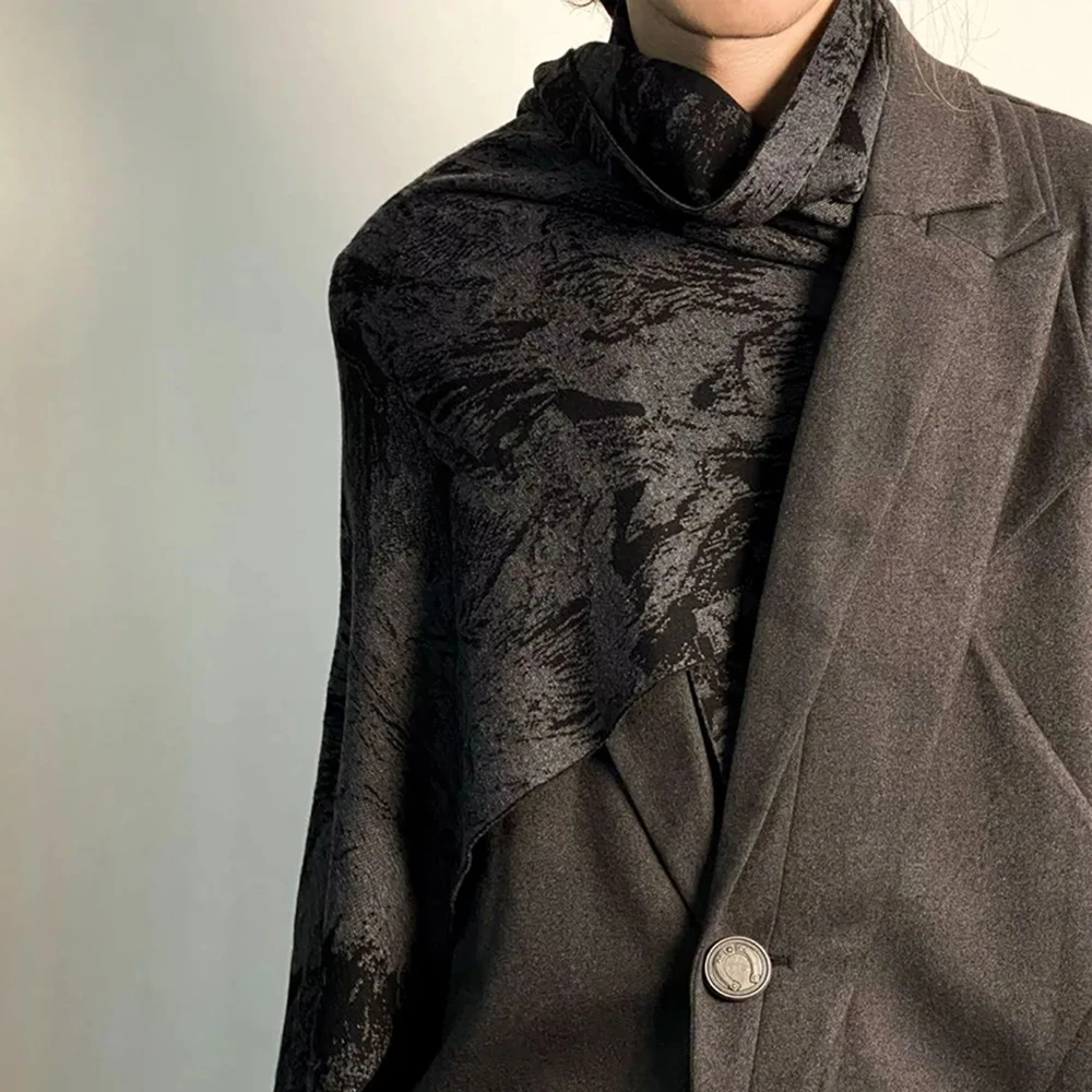 Mens Japanese Style Dark Wind Warm Long Imitation Cashmere Scarf Scarf Multi-Purpose Shawl Mens Japanese Style Dark Wind Warm Long Imitation Cashmere Scarf Scarf Multi-Purpose Shawl