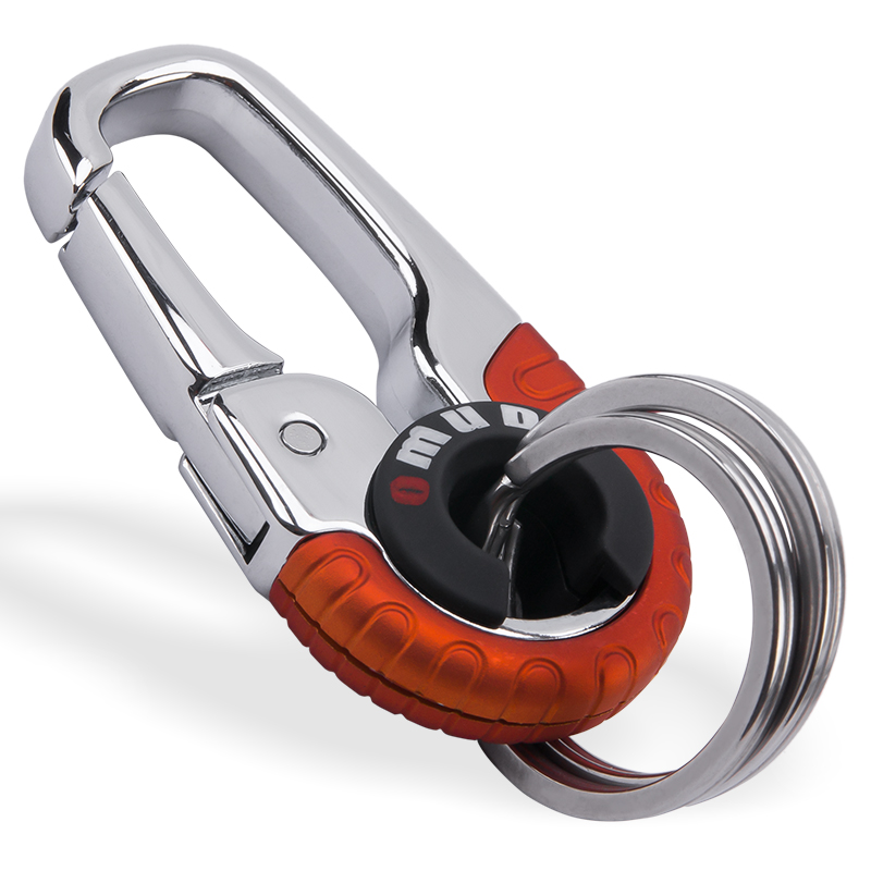 Men's Keychain Hook Stainless Steel Buckle Outdoor Carabiner Climbing Tool Double Ring Car Fishing Key Ring Car Men's Keychain Hook Stainless Steel Buckle Outdoor Carabiner Climbing Tool Double Ring Car Fishing Key Ring Car