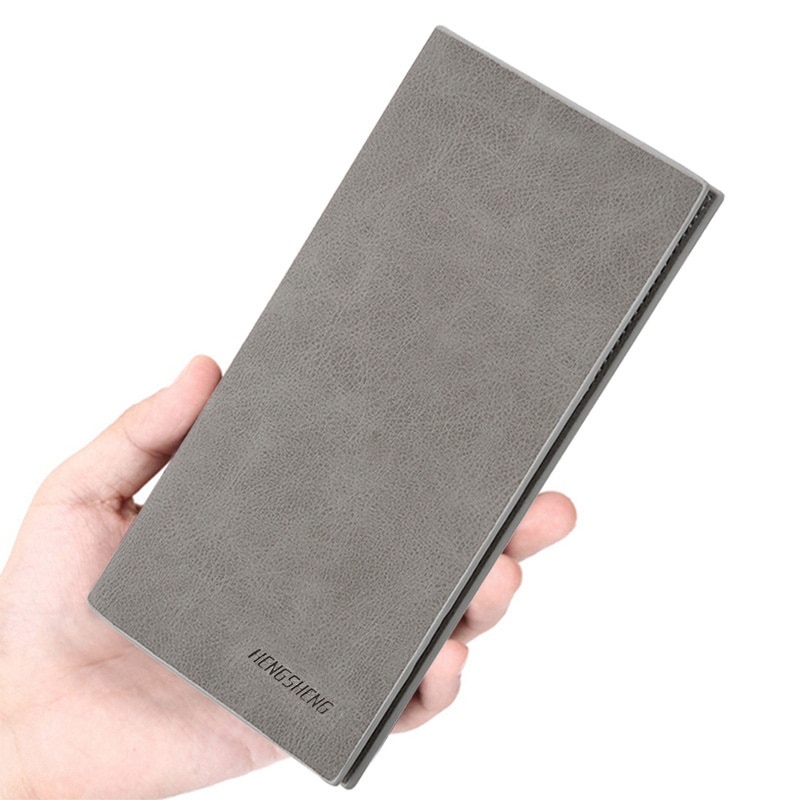 Mens Long Bifold Wallet Slim Design Mens Long Bifold Wallet Slim Design