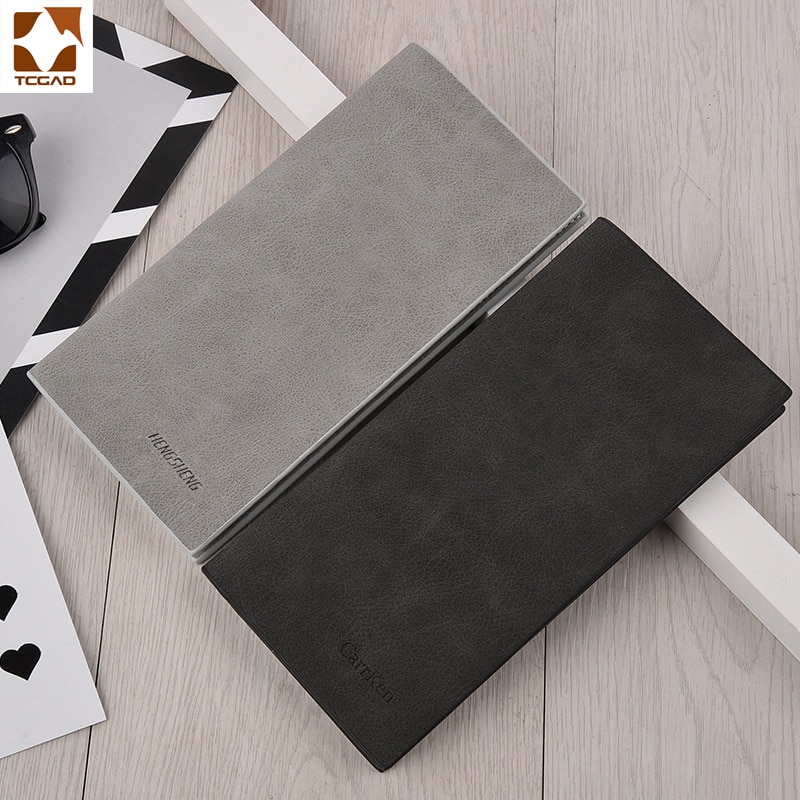 Mens Long Bifold Wallet Slim Design