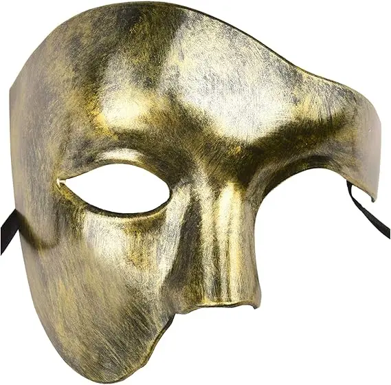 Men's Makeup Ball Mask Opera Phantom Half Mask Suitable for Festival Clothing and Accessories Men's Makeup Ball Mask Opera Phantom Half Mask Suitable for Festival Clothing and Accessories