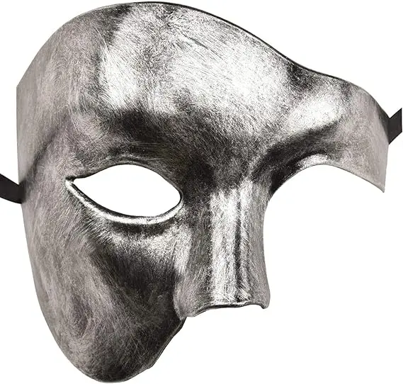 Men's Makeup Ball Mask Opera Phantom Half Mask Suitable for Festival Clothing and Accessories Men's Makeup Ball Mask Opera Phantom Half Mask Suitable for Festival Clothing and Accessories