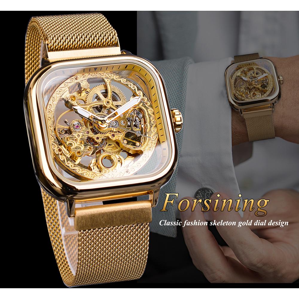 Mens Mechanical Transparent Watch Mens Mechanical Transparent Watch