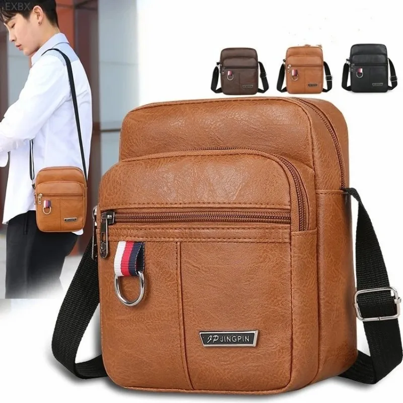 Men's Messenger Bag Crossbody Shoulder Bags PU Leather Men Travel Sling Bag Large Capacity Business Messenger Bag Men's Messenger Bag Crossbody Shoulder Bags PU Leather Men Travel Sling Bag Large Capacity Business Messenger Bag