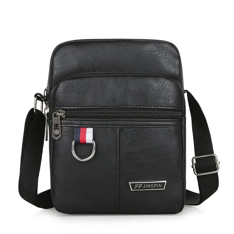 Men's Messenger Bag Crossbody Shoulder Bags PU Leather Men Travel Sling Bag Large Capacity Business Messenger Bag
