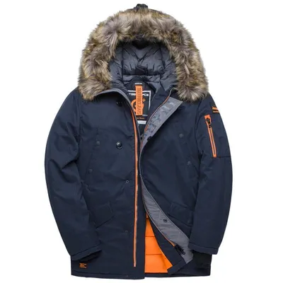 Mens Parka Coat with Fur Hood Winterwear Mens Parka Coat with Fur Hood Winterwear