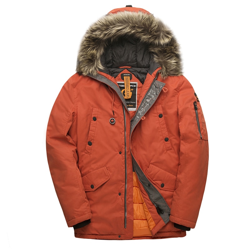 Mens Parka Coat with Fur Hood Winterwear Mens Parka Coat with Fur Hood Winterwear