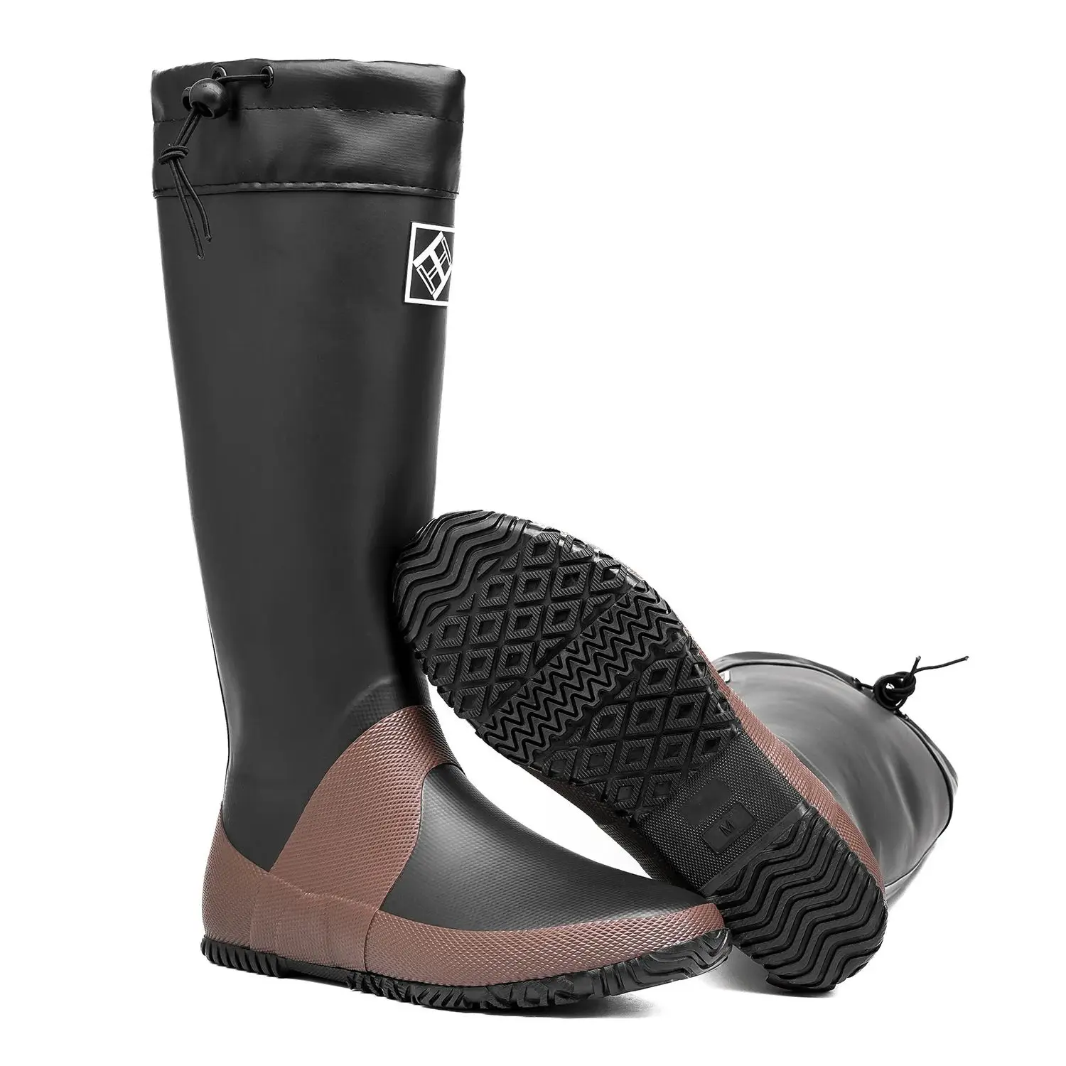 Men's rain boots Tall Waterproof Rubber shoes – Fishing & Gardening Essential with Adjustable Cuffs, Slip-Resistant Sole Men's rain boots Tall Waterproof Rubber shoes – Fishing & Gardening Essential with Adjustable Cuffs, Slip-Resistant Sole