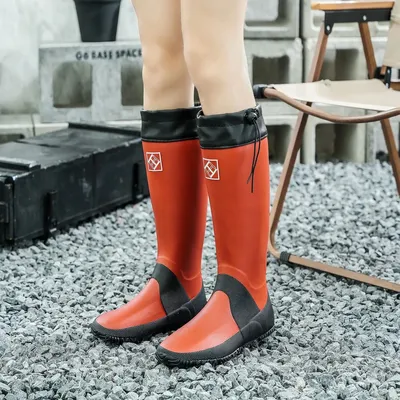 Men's rain boots Tall Waterproof Rubber shoes – Fishing & Gardening Essential with Adjustable Cuffs, Slip-Resistant Sole Men's rain boots Tall Waterproof Rubber shoes – Fishing & Gardening Essential with Adjustable Cuffs, Slip-Resistant Sole