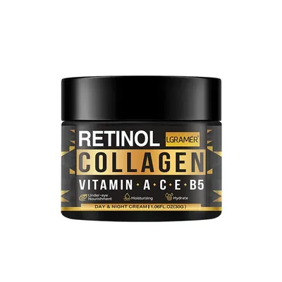 Men's Retinol Collagen Face Cream Skincare Moisturizing Brightening Hydrating Smooth Wrinkles Firming Facial Face Men