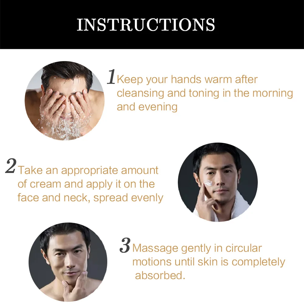 Men's Retinol Collagen Face Cream Skincare Moisturizing Brightening Hydrating Smooth Wrinkles Firming Facial Face Men