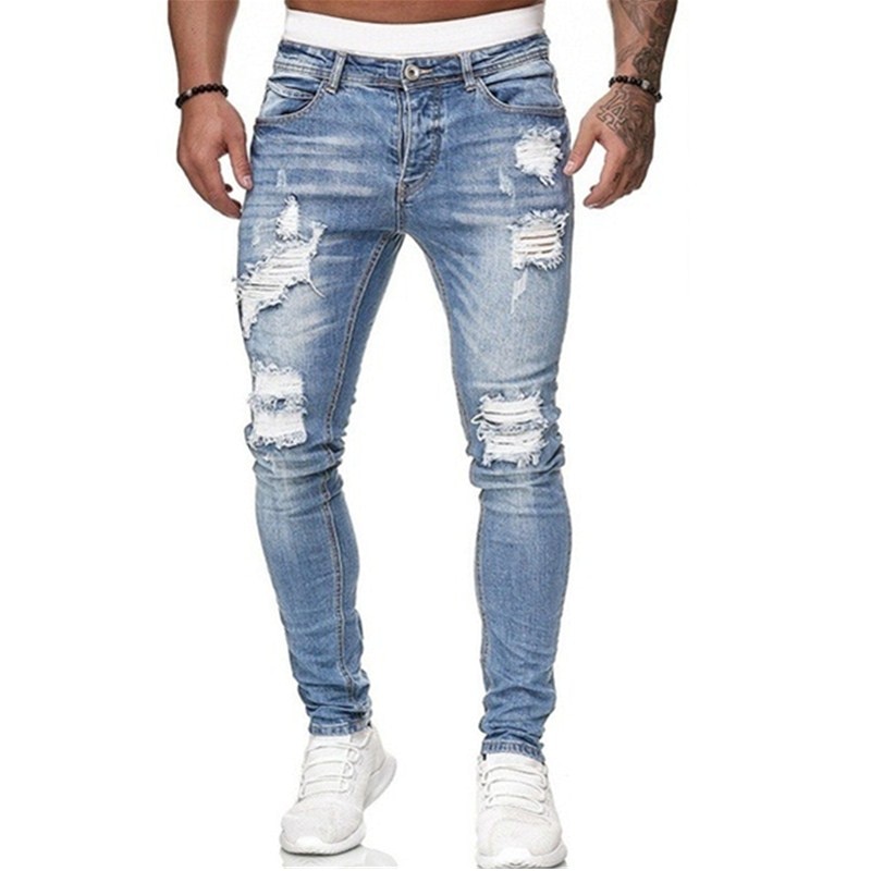 Mens Ripped Skinny Jeans Casual Wear Mens Ripped Skinny Jeans Casual Wear