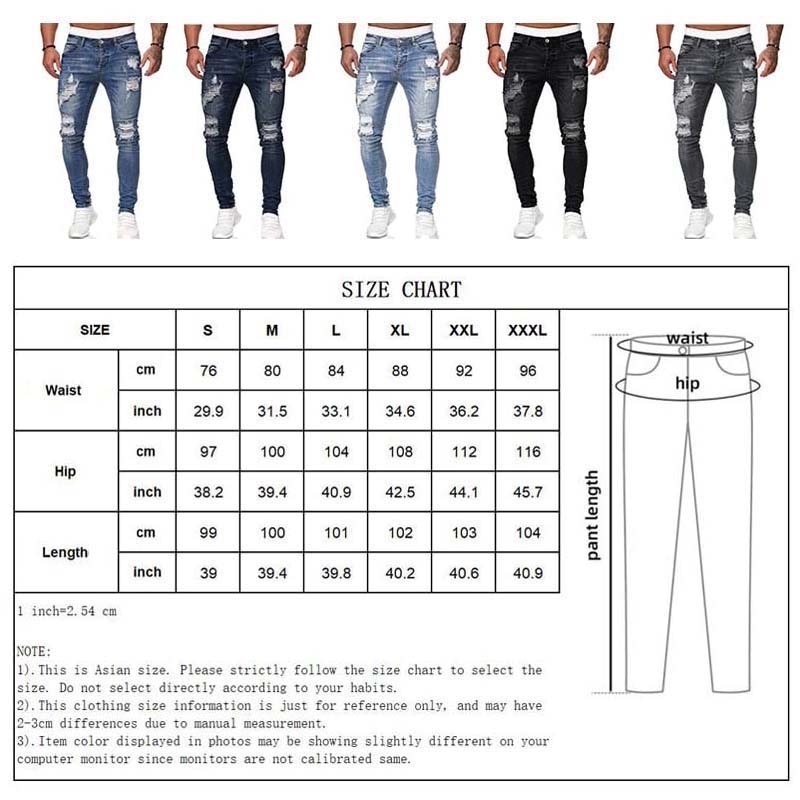 Mens Ripped Skinny Jeans Casual Wear Mens Ripped Skinny Jeans Casual Wear