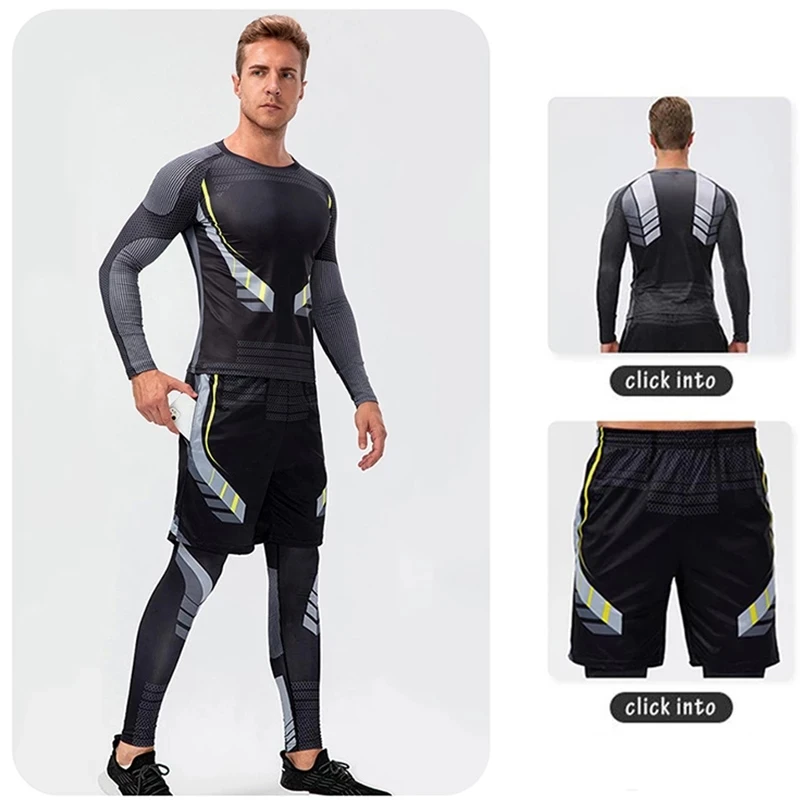 Men's Running Leggings Sportswear Quick Dry Gym Fitness Tights Workout Training Jogging Sports Trousers Compression Men's Running Leggings Sportswear Quick Dry Gym Fitness Tights Workout Training Jogging Sports Trousers Compression