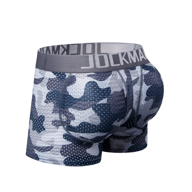 Men's Sexy Fashion Ice Silk Mesh Breathable Soft Comfortable Butt Lift Boxer Briefs Underwear Low Waist Camouflage Men's Sexy Fashion Ice Silk Mesh Breathable Soft Comfortable Butt Lift Boxer Briefs Underwear Low Waist Camouflage