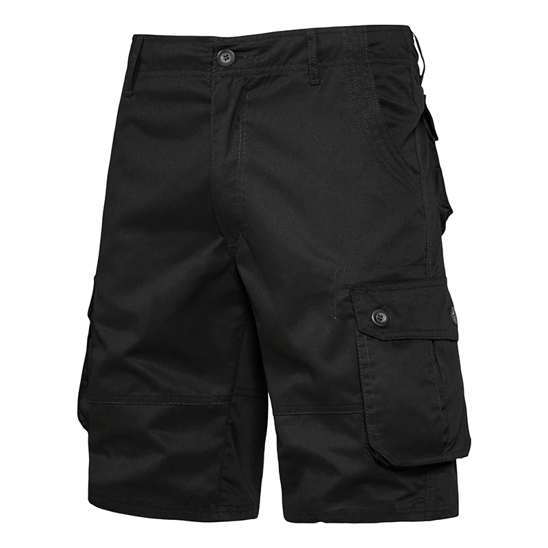 Men's Shorts Loose Large Size Multi-Pocket Overalls Summer Cotton Comfortable Nickel Pants Outdoor Casual Sports Beach