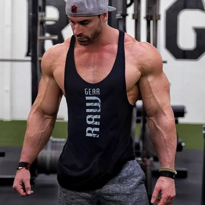 Mens Sleeveless Tank Top Fitness Vest