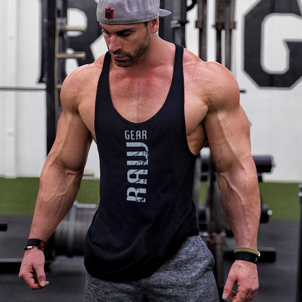 Mens Sleeveless Tank Top Fitness Vest