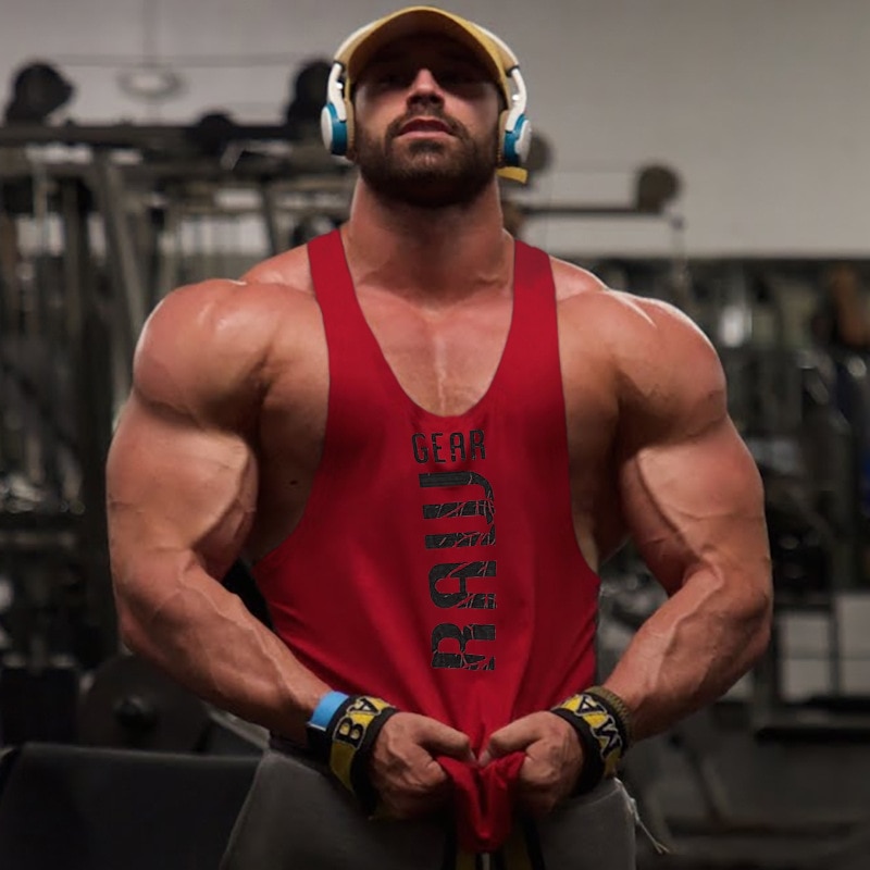Mens Sleeveless Tank Top Fitness Vest