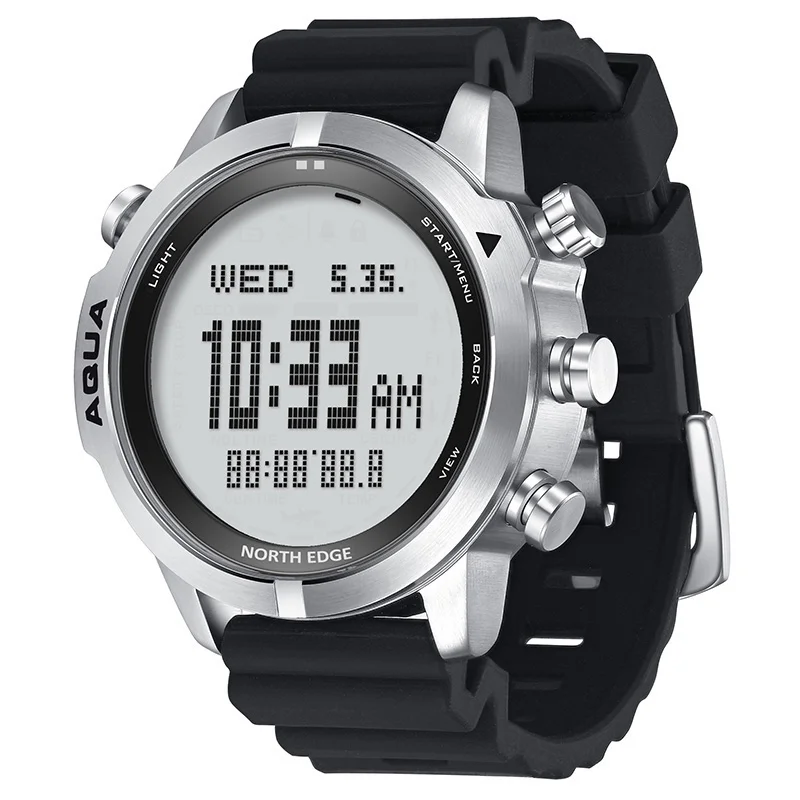 Mens Smart Watch Professional Dive Computer Watch Scuba Diving NDL (No Deco Time) 50M Altimeter Barometer Compass
